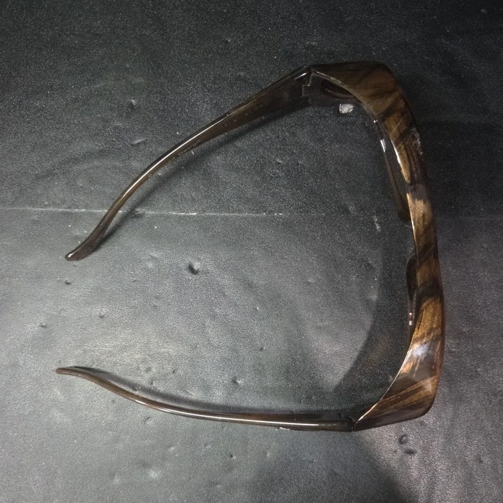 Jonathan Paul Fitovers Glides 008A Sunglasses Brown Woodgrain Wrap Around Mens